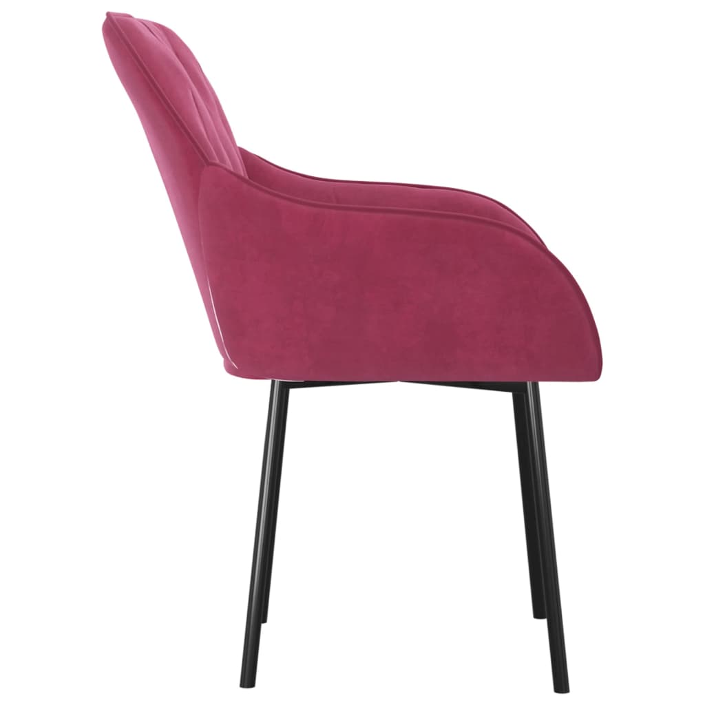 Eetkamerstoelen 2 st fluweel crèmekleurig