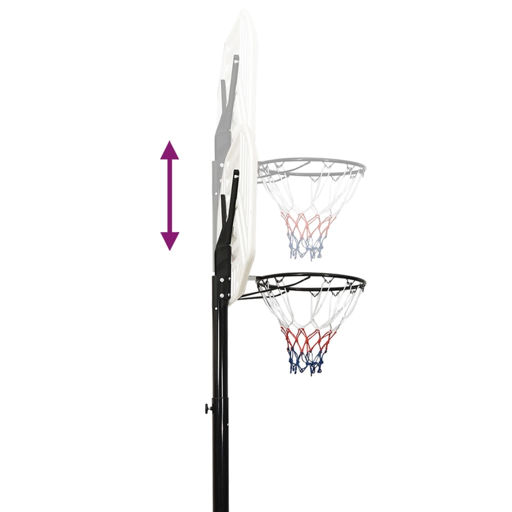 Basketbalstandaard 258-363 cm polyetheen