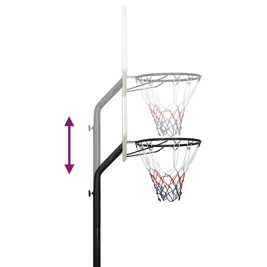 Basketbalstandaard 237-307 cm polyetheen