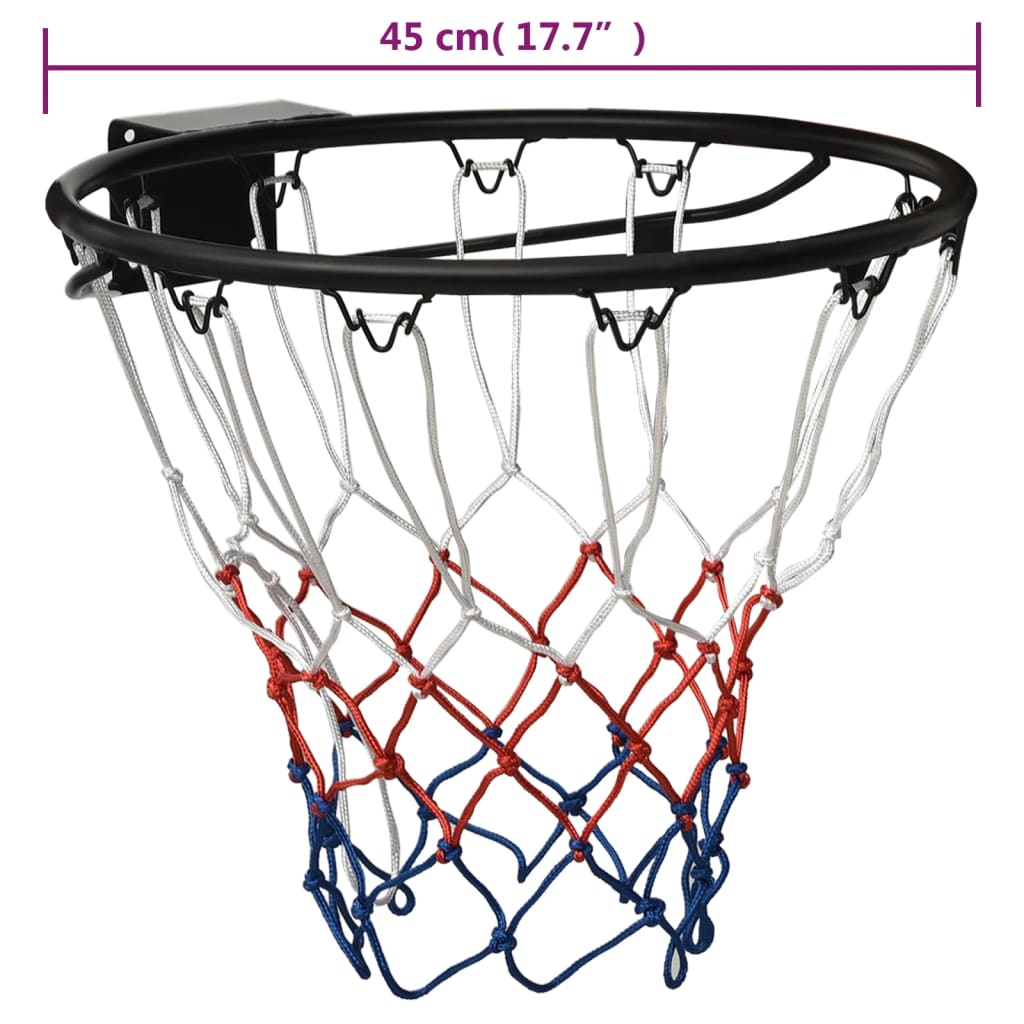 Basketbalring 39 cm staal oranje