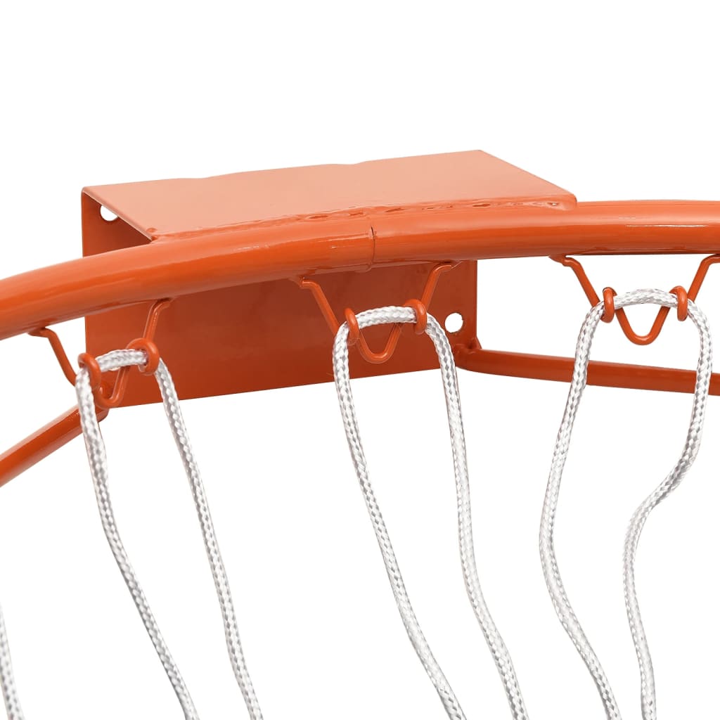 Basketbalring 39 cm staal oranje