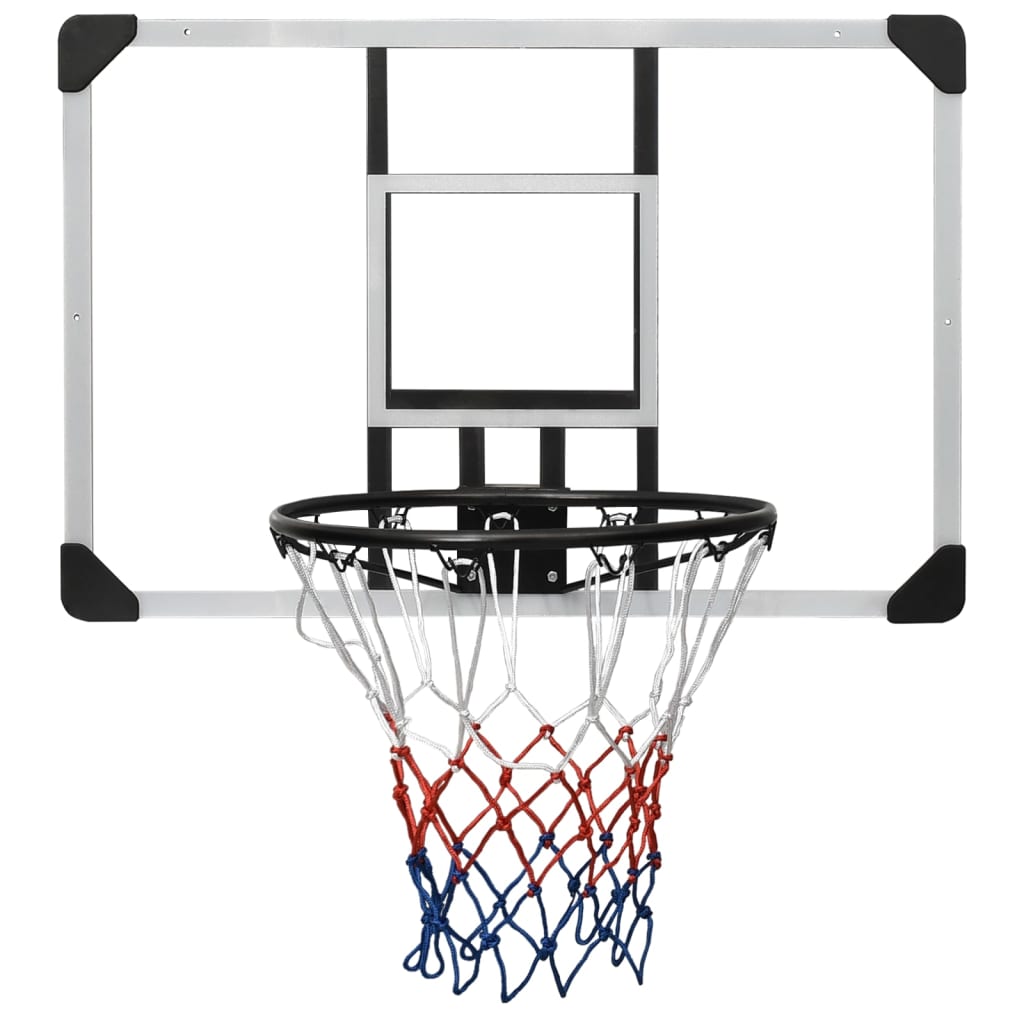 Basketbalbord 71x45x2,5 cm polycarbonaat transparant