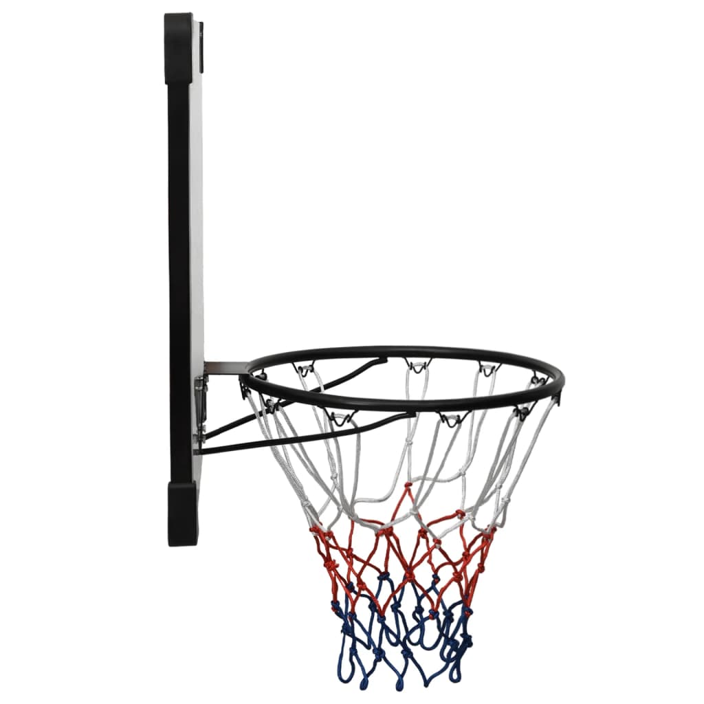 Basketbalbord 71x45x2,5 cm polycarbonaat transparant