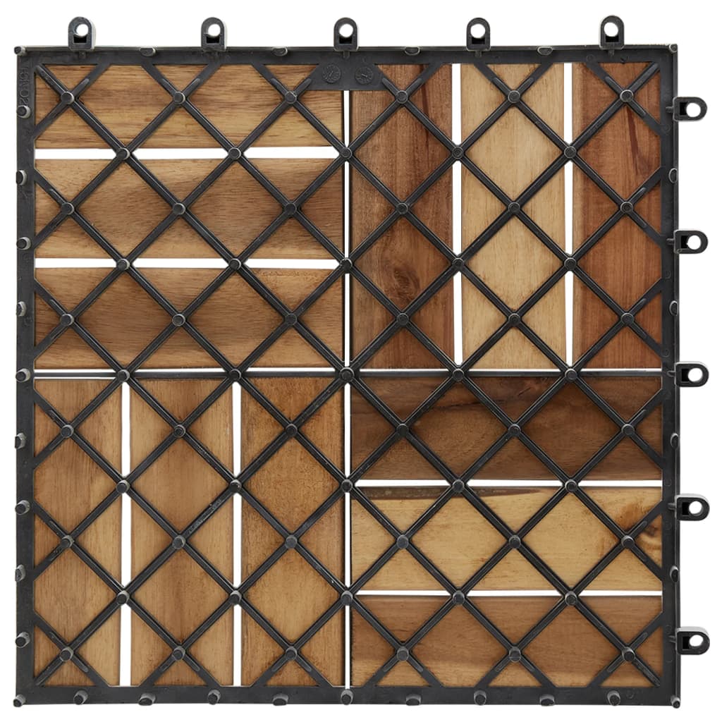 Terrastegels 30 x 30 cm Acacia set van 30