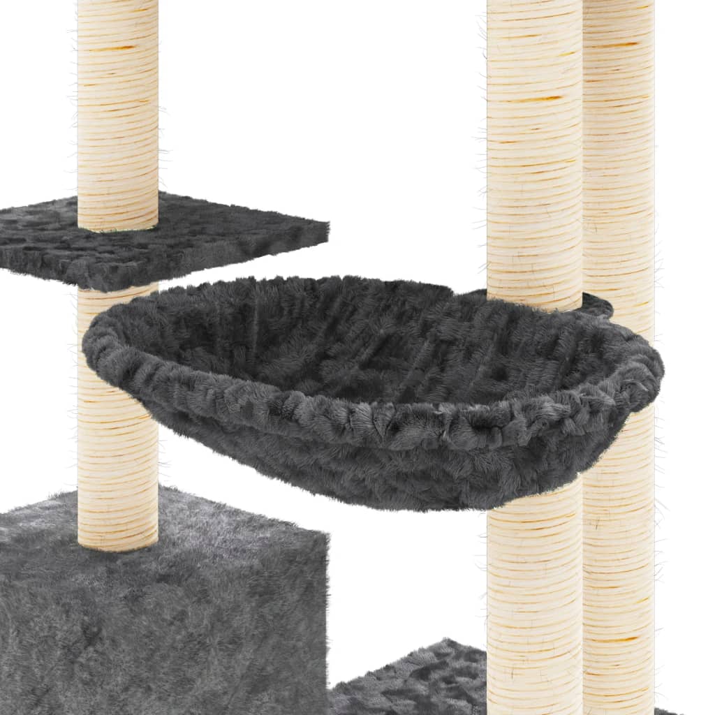 Kattenmeubel met sisal krabpalen 142 cm