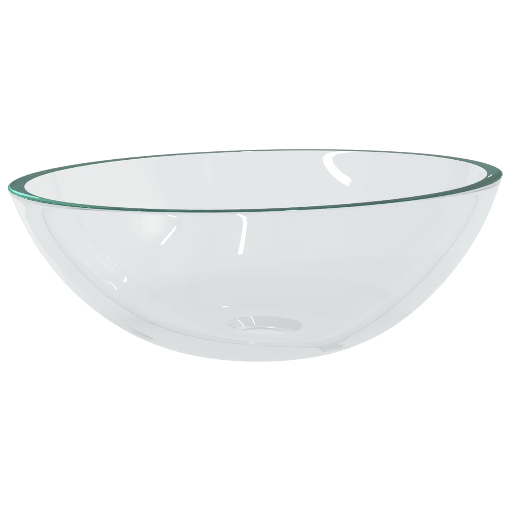 Wasbak 50x37x14 cm glas goudkleurig