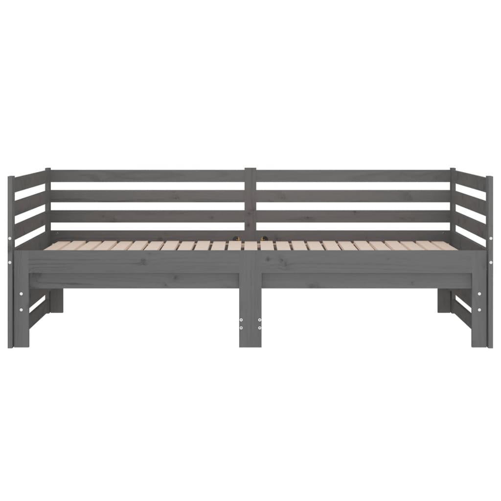 Slaapbank uitschuifbaar 2x(80x200) cm grenenhout