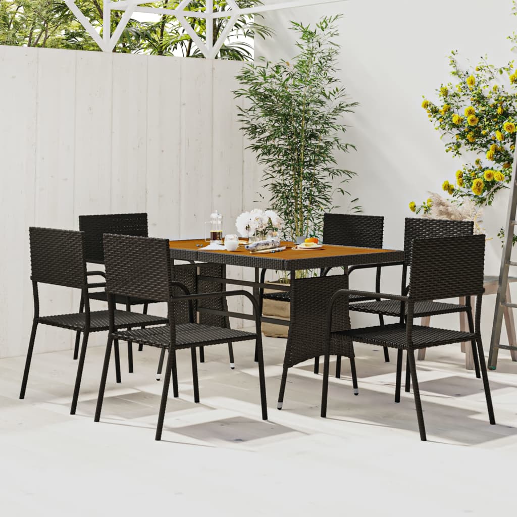 7-delige Tuinset poly rattan