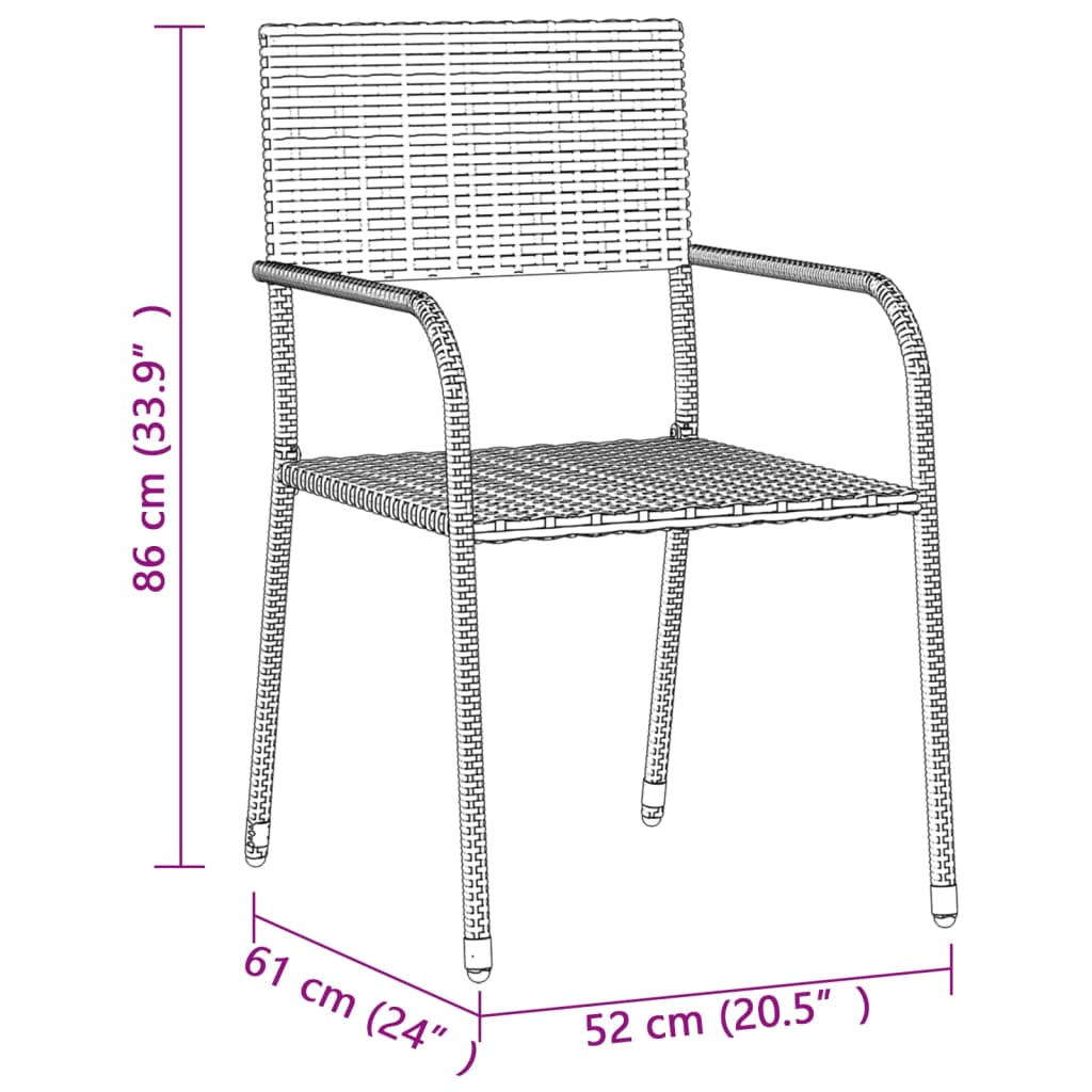 7-delige Tuinset poly rattan