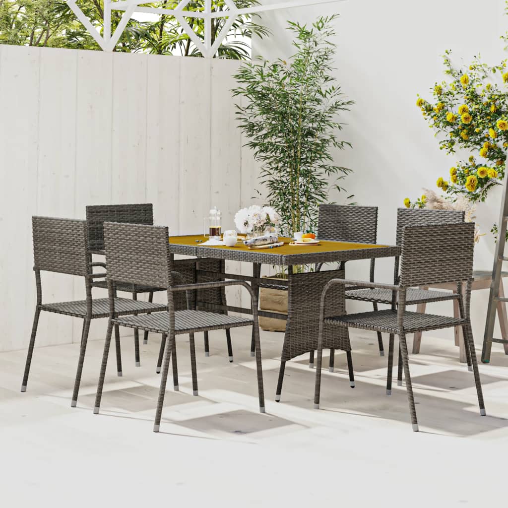 7-delige Tuinset poly rattan