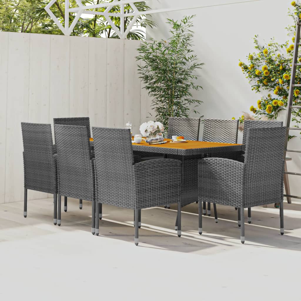 9-delige Tuinset poly rattan