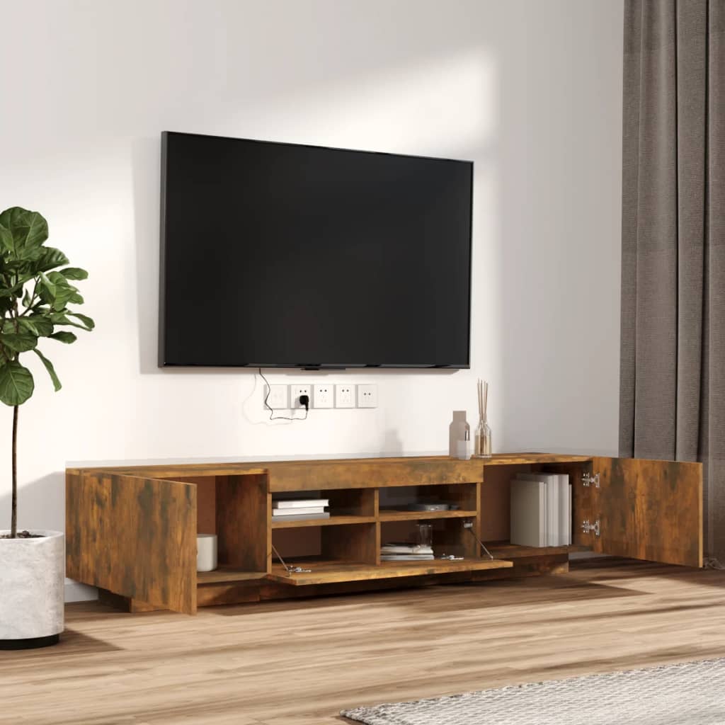 Tv-meubel met LED-verlichting 200x35x40 cm