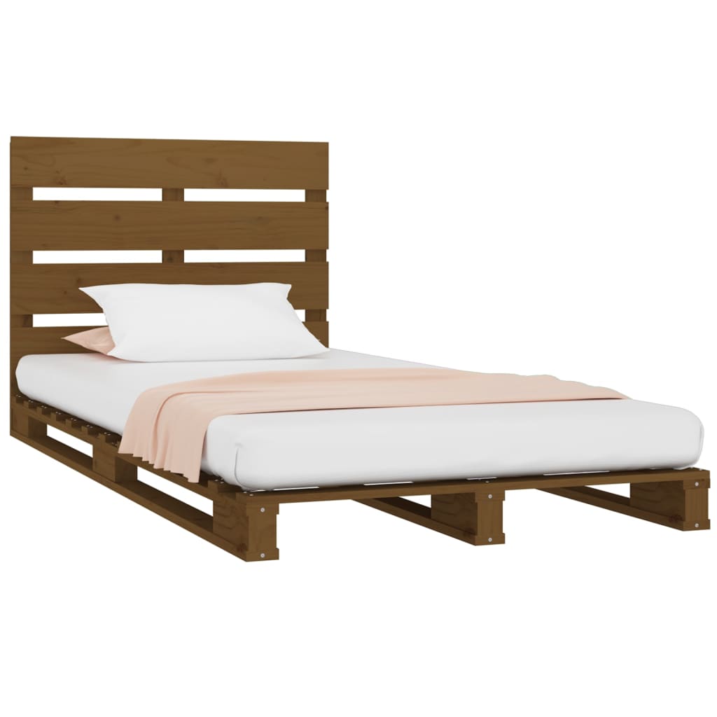 Bedframe massief grenenhout 75x190 cm