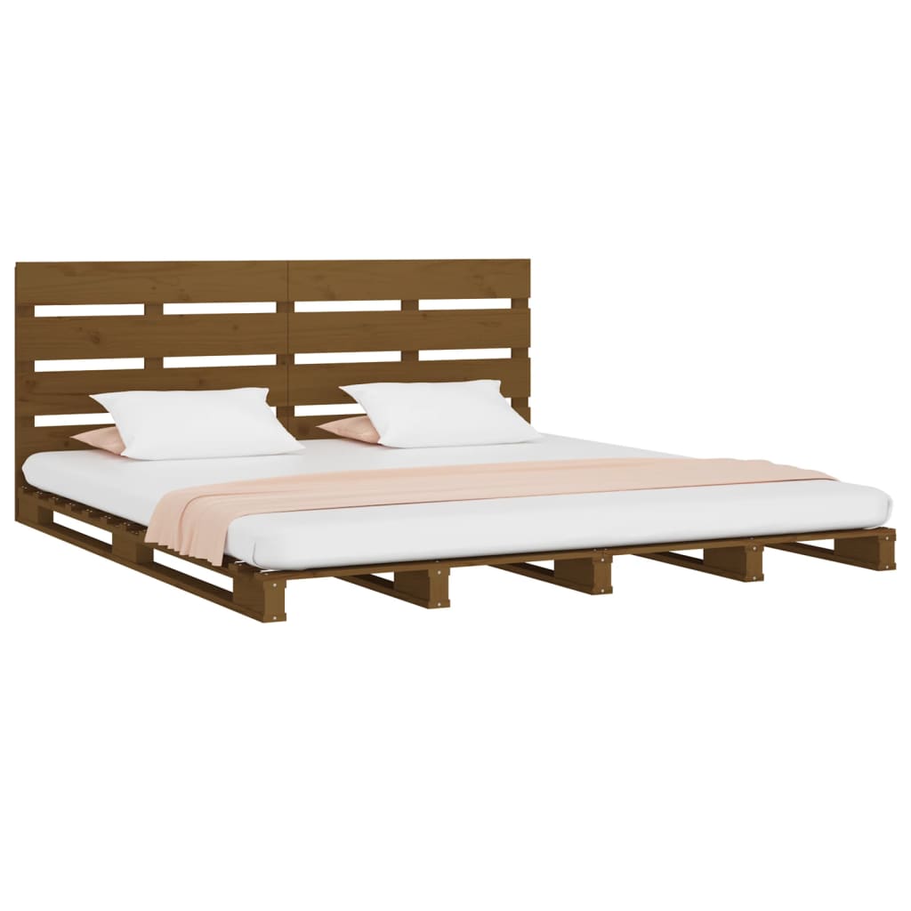 Bedframe massief grenenhout 75x190 cm