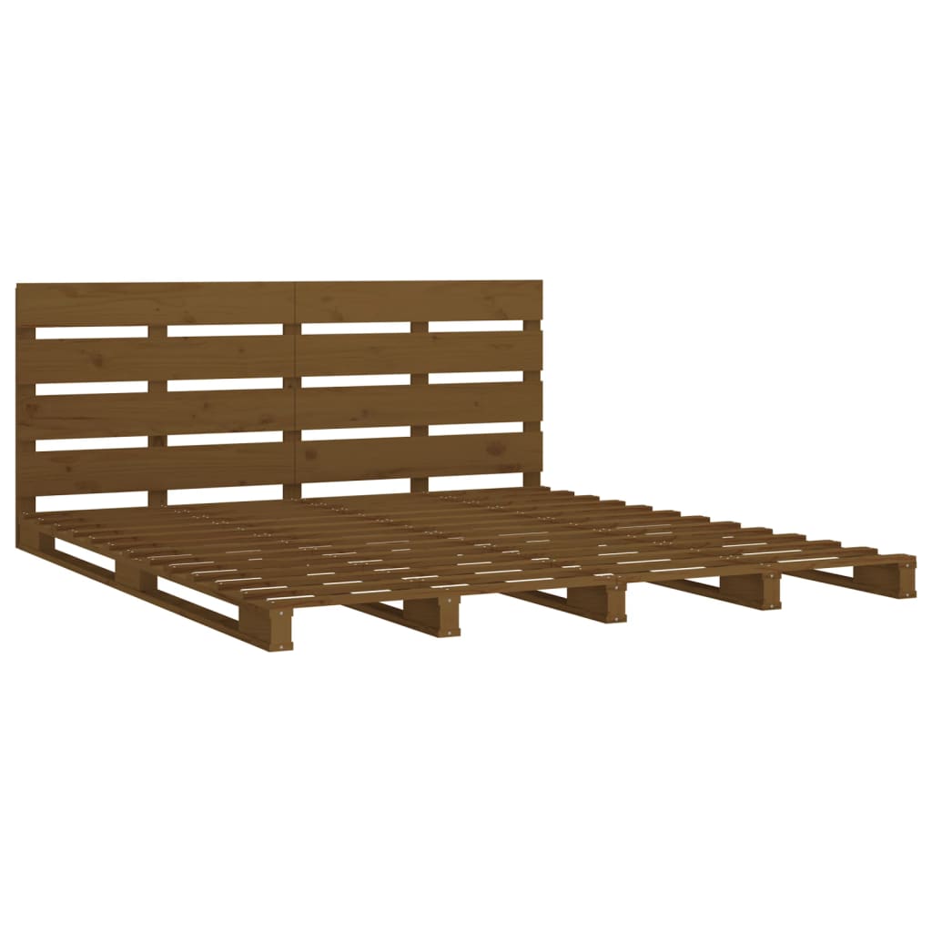 Bedframe massief grenenhout 75x190 cm