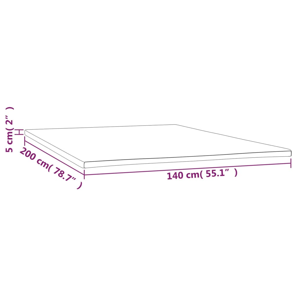 Dekmatras 120x200x5 cm