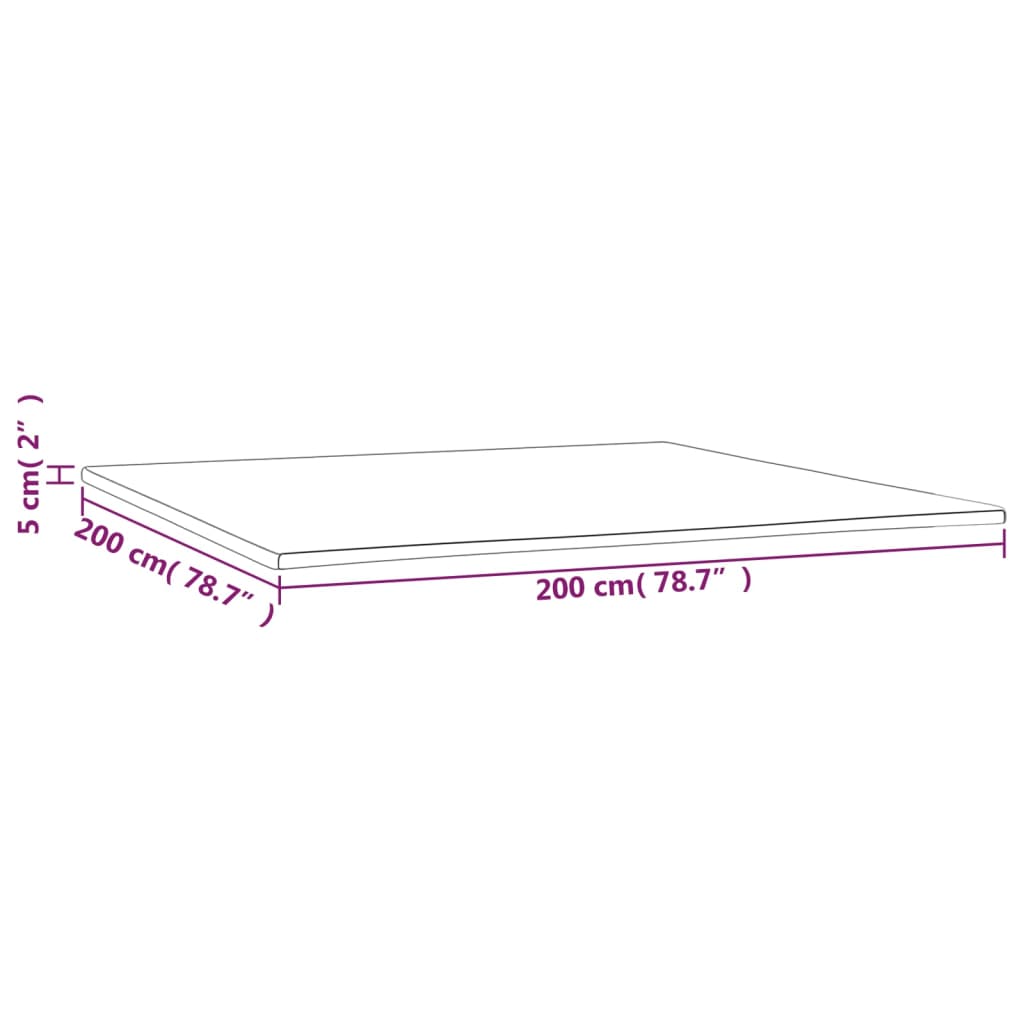 Dekmatras 120x200x5 cm