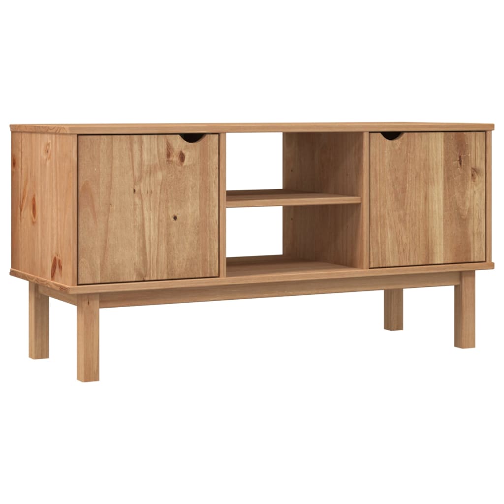 Tv-meubel OTTA 113,5x43x57 cm massief grenenhout