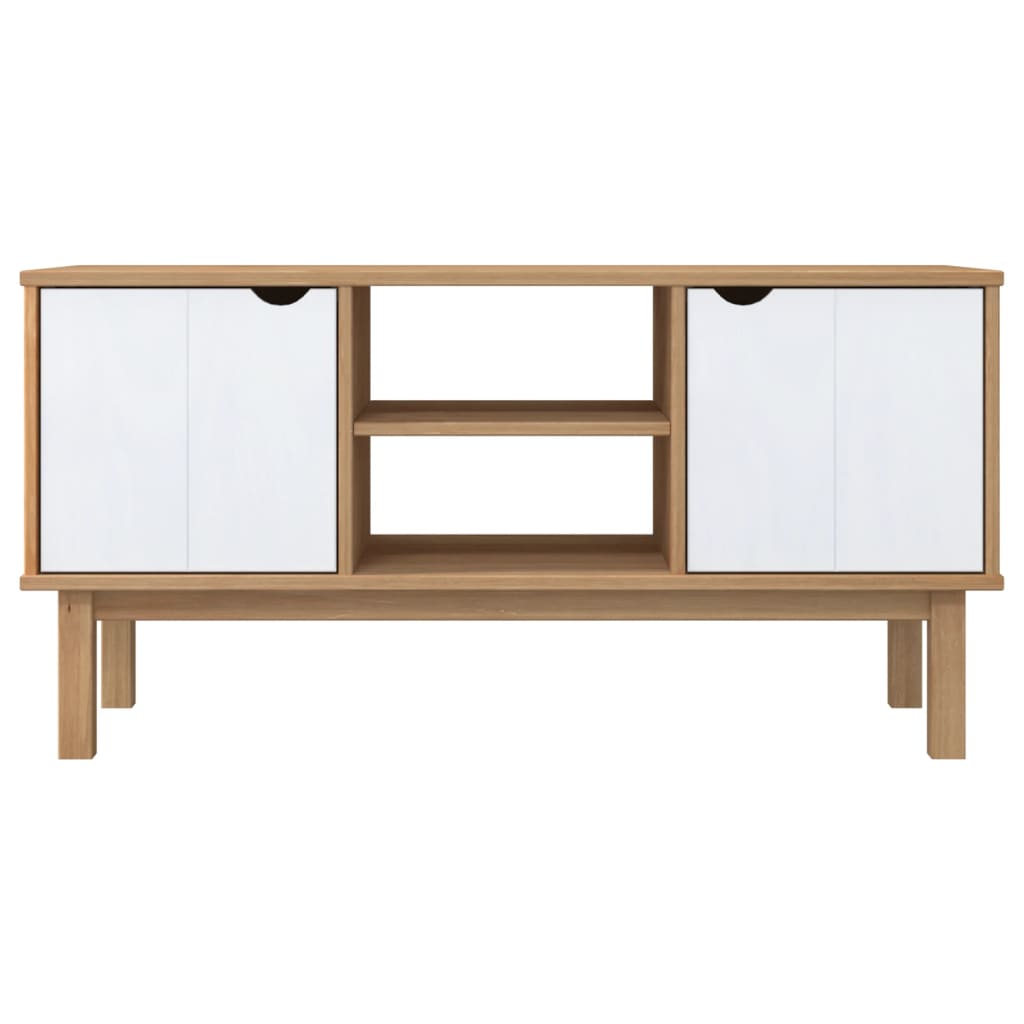 Tv-meubel OTTA 113,5x43x57 cm massief grenenhout