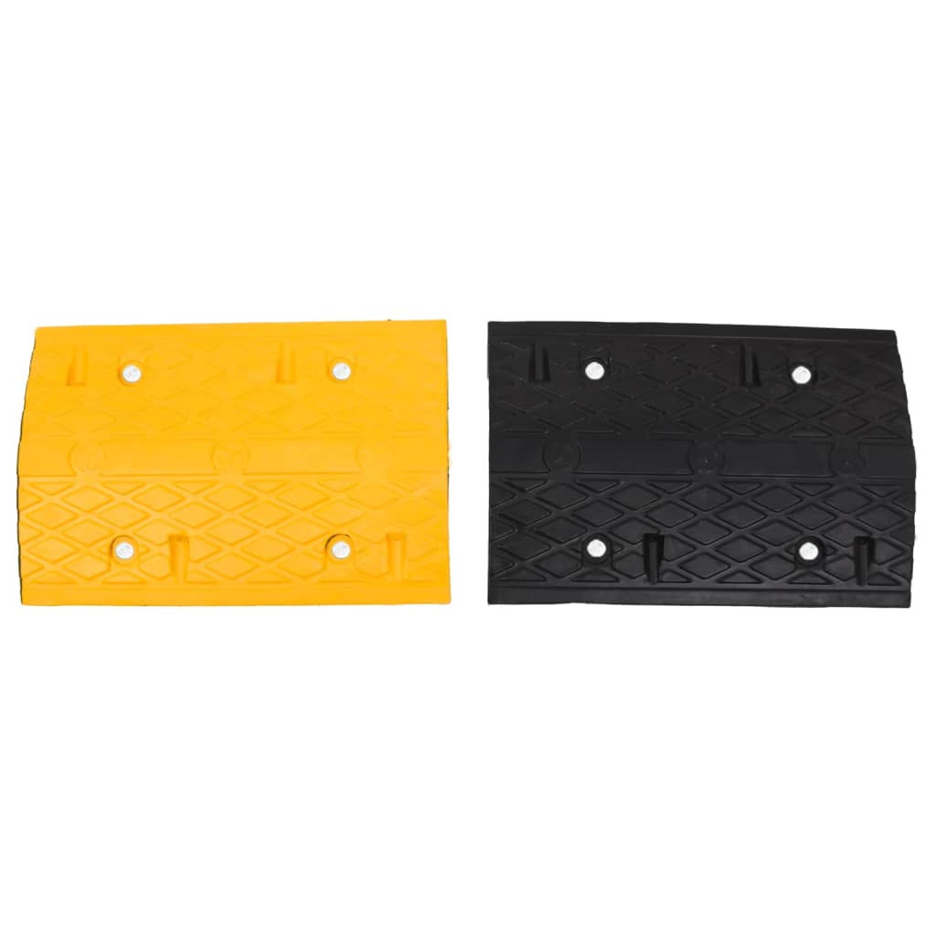 Verkeersdrempel 97x32,5x4 rubber geel en zwart