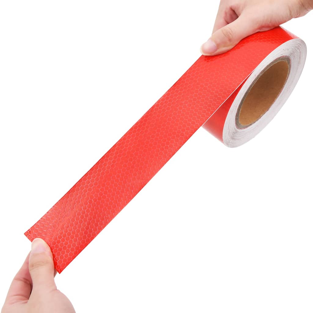 Reflecterende tape 5 cm x 20 m PVC rood