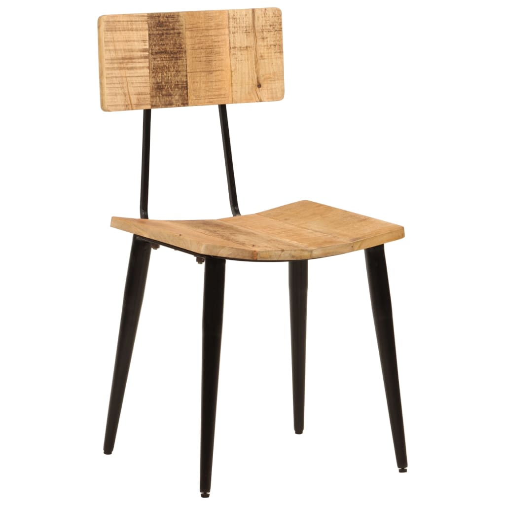 Eetkamerstoelen 6 st massief gerecycled hout