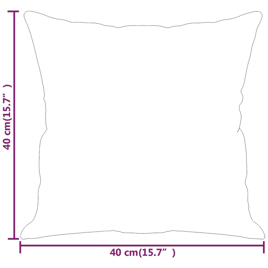 Sierkussens 2 st 40x40 cm fluweel