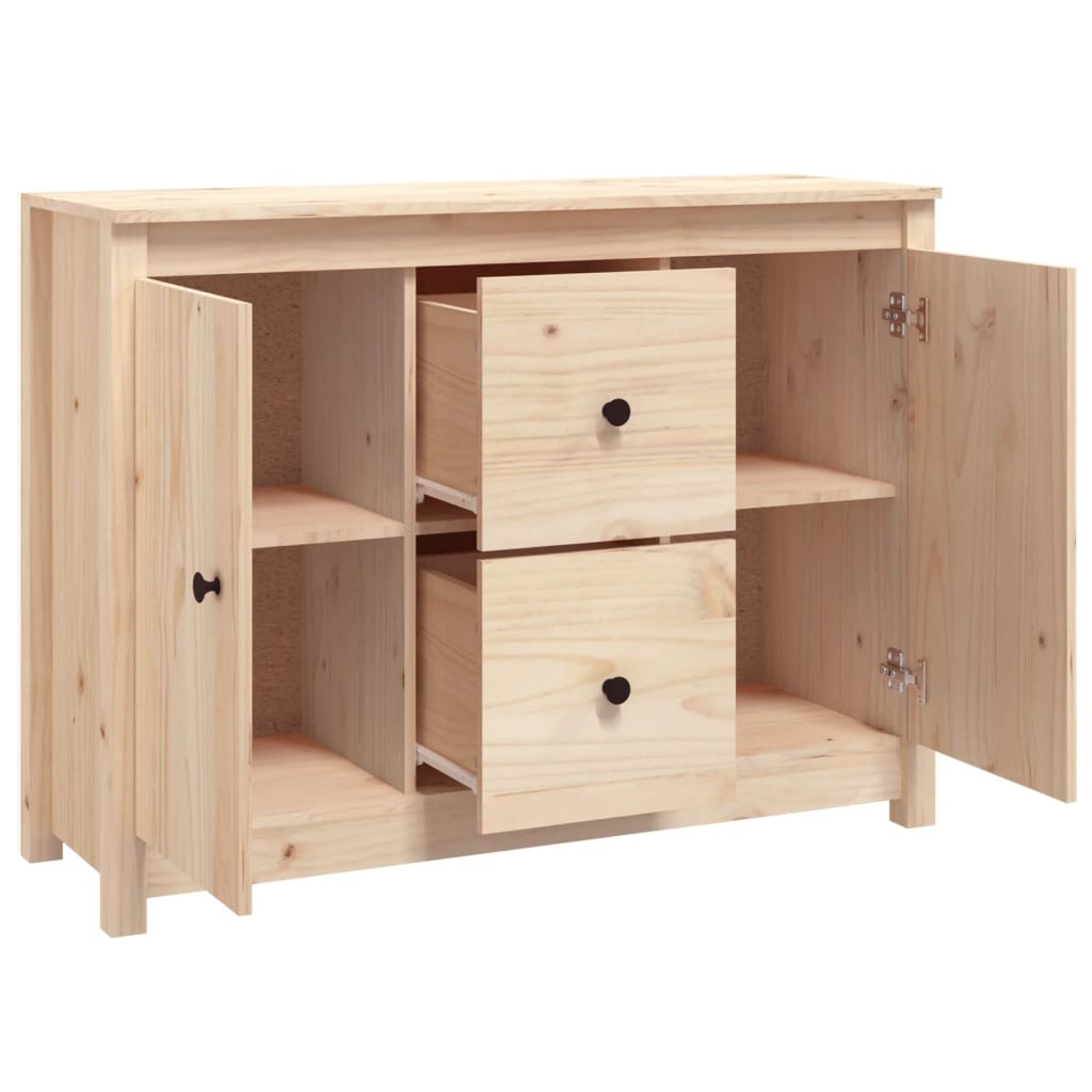 Dressoir 100x35x74 cm massief grenenhout