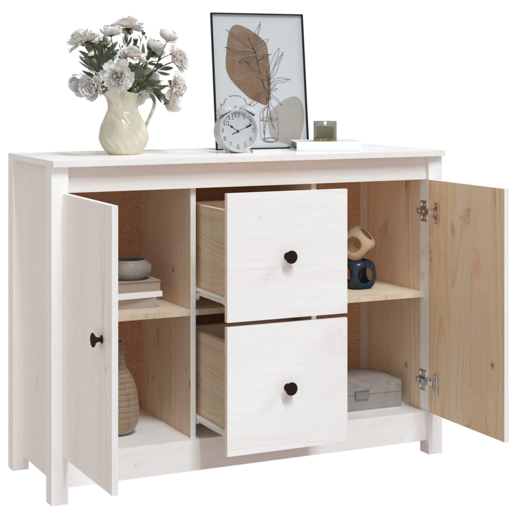 Dressoir 100x35x74 cm massief grenenhout