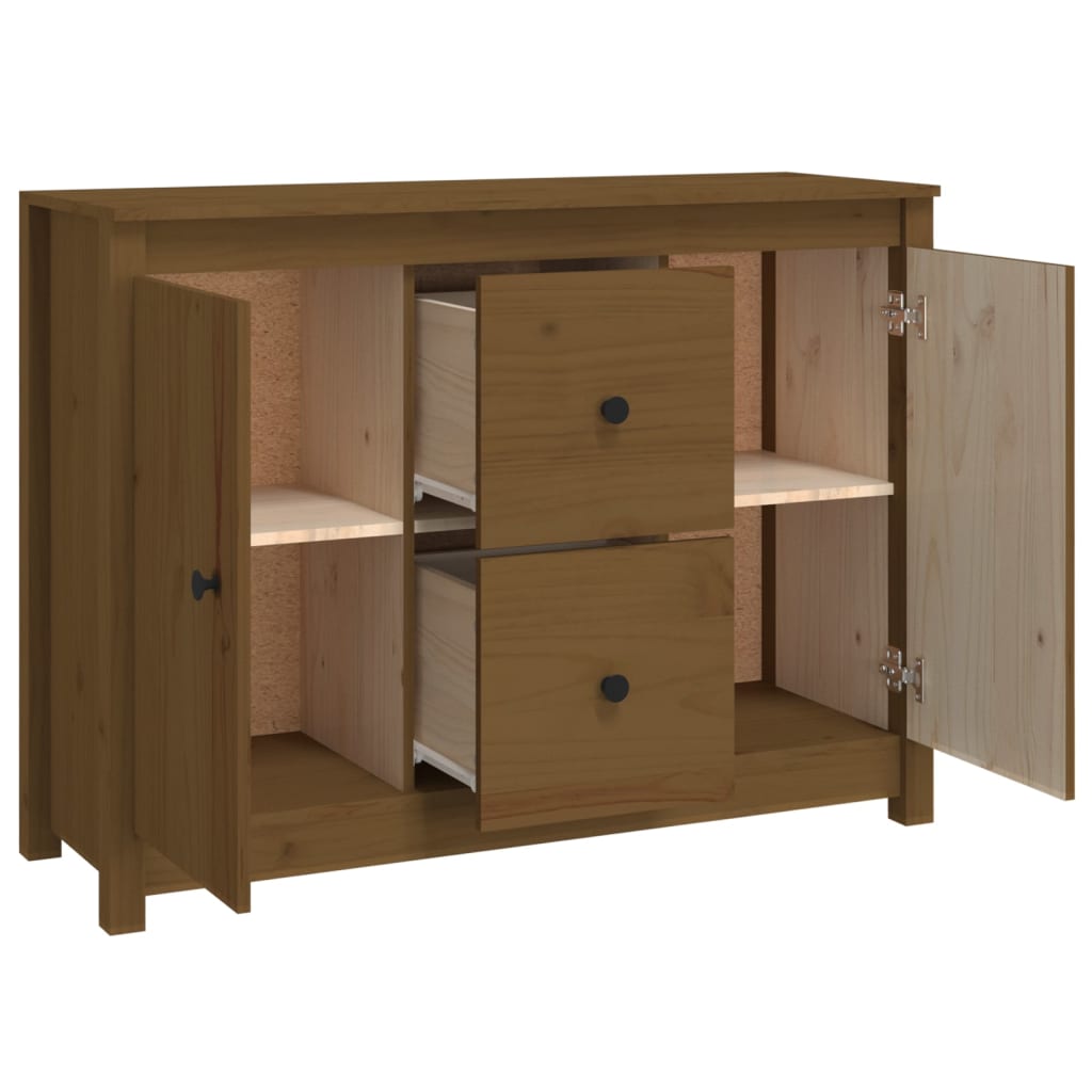 Dressoir 100x35x74 cm massief grenenhout