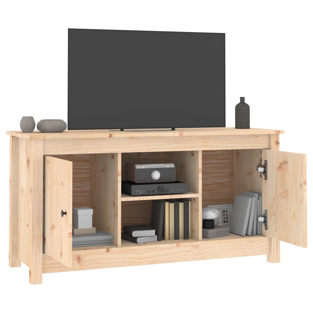 Tv-meubel 103x36,5x52 cm massief grenenhout