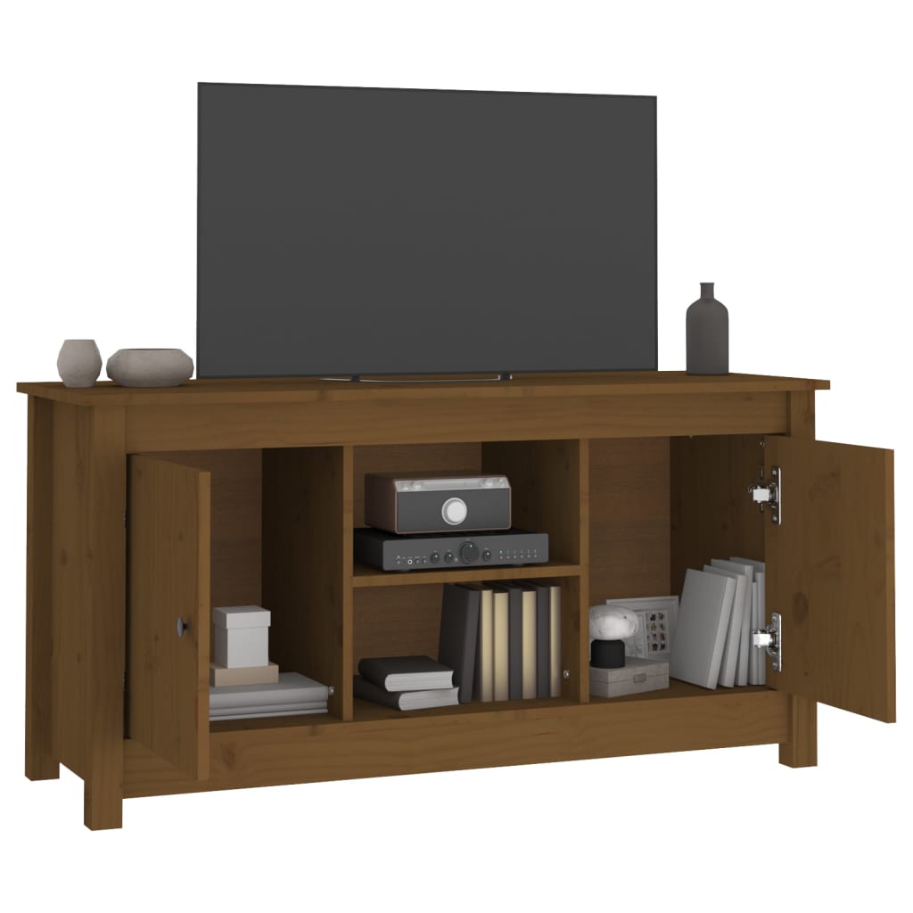 Tv-meubel 103x36,5x52 cm massief grenenhout