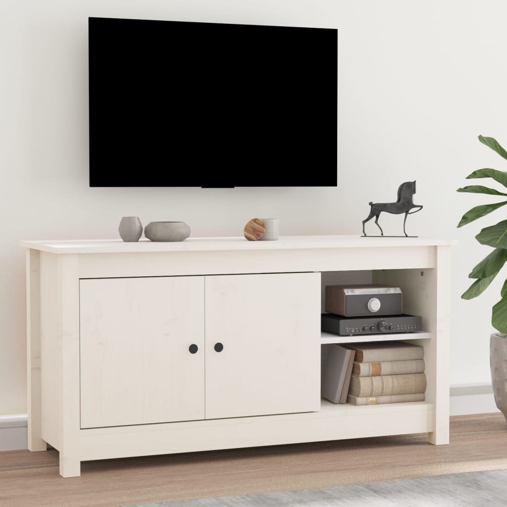 Tv-meubel 103x36,5x52 cm massief grenenhout