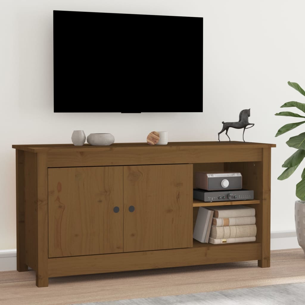 Tv-meubel 103x36,5x52 cm massief grenenhout