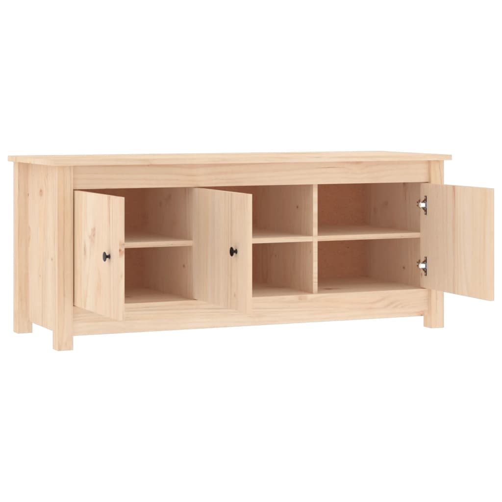 Schoenenkast 110x38x45,5 cm massief grenenhout