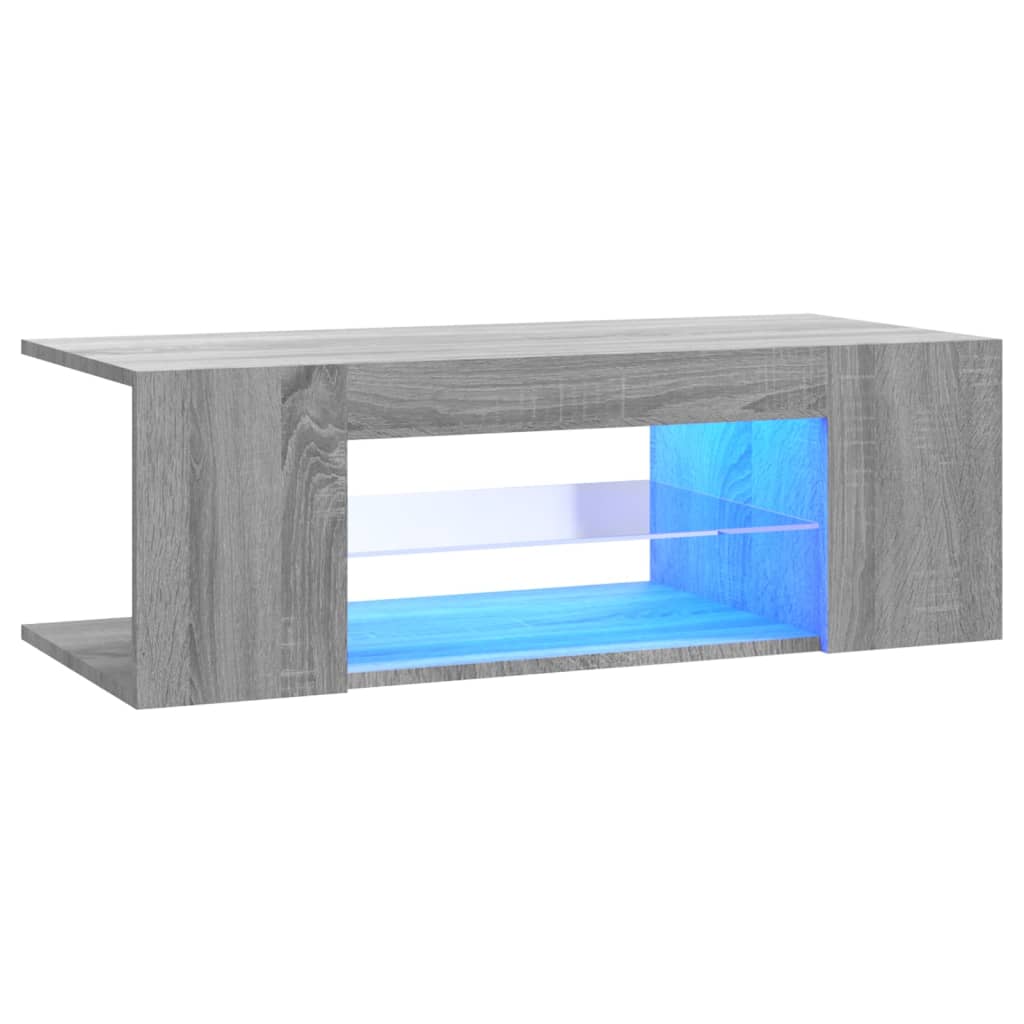 Tv-meubel met LED-verlichting 90x39x30 cm