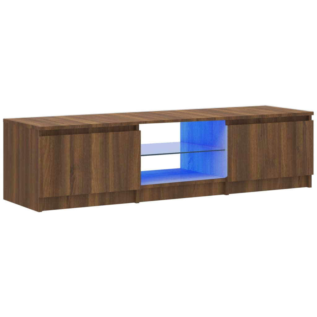 Tv-meubel met LED-verlichting 120x30x35,5 cm