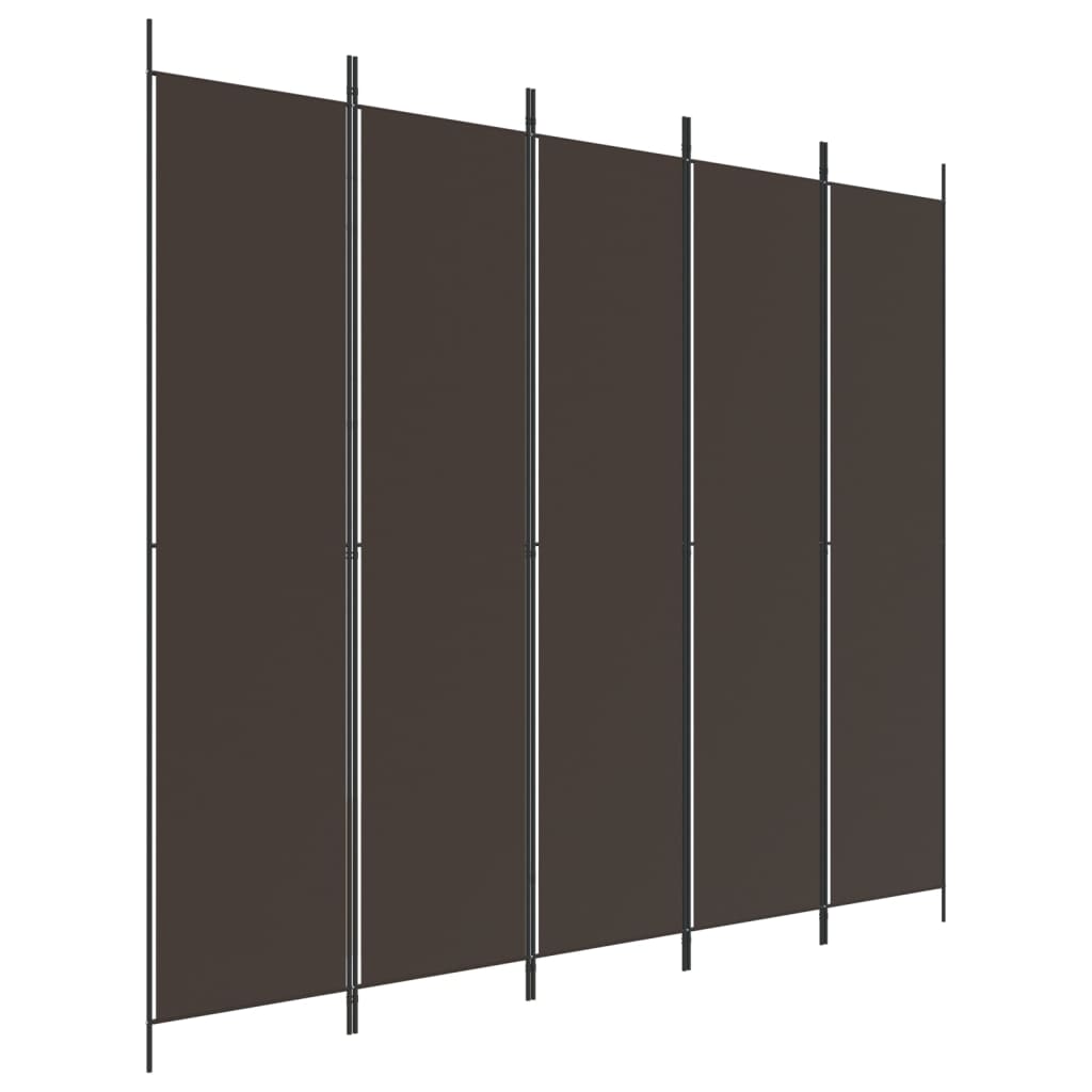 Kamerscherm met 5 panelen 250x220 cm stof