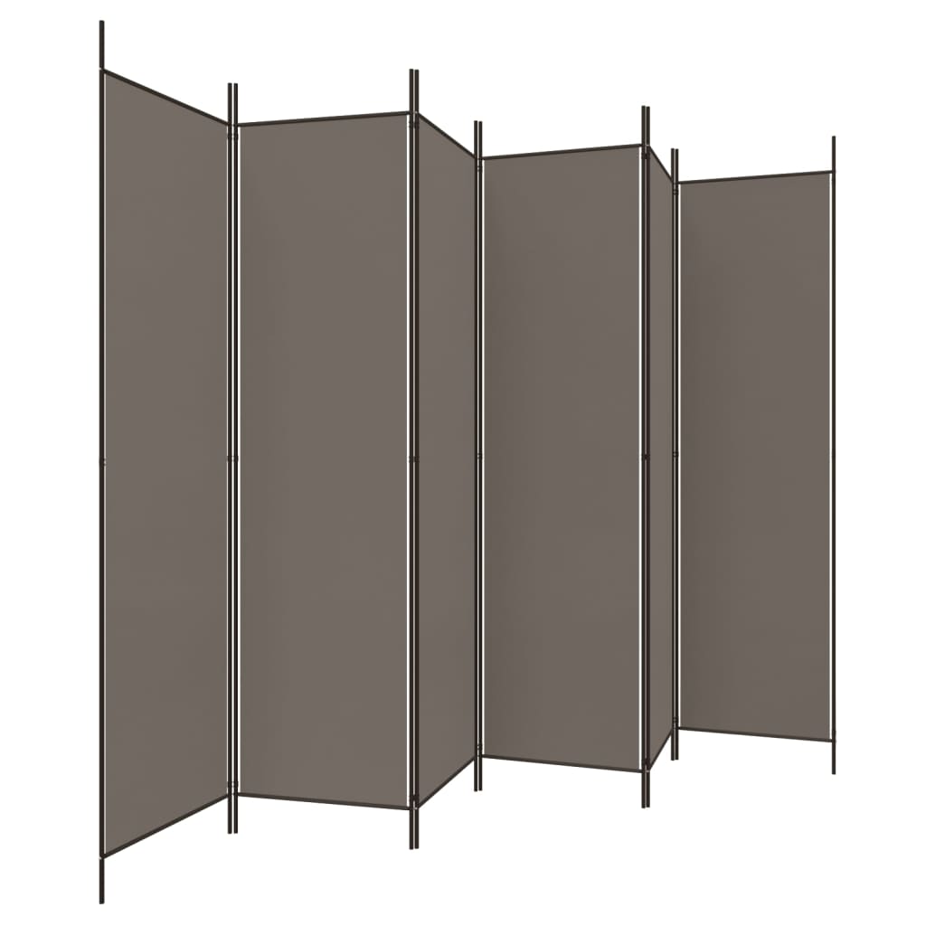 Kamerscherm met 5 panelen 250x220 cm stof