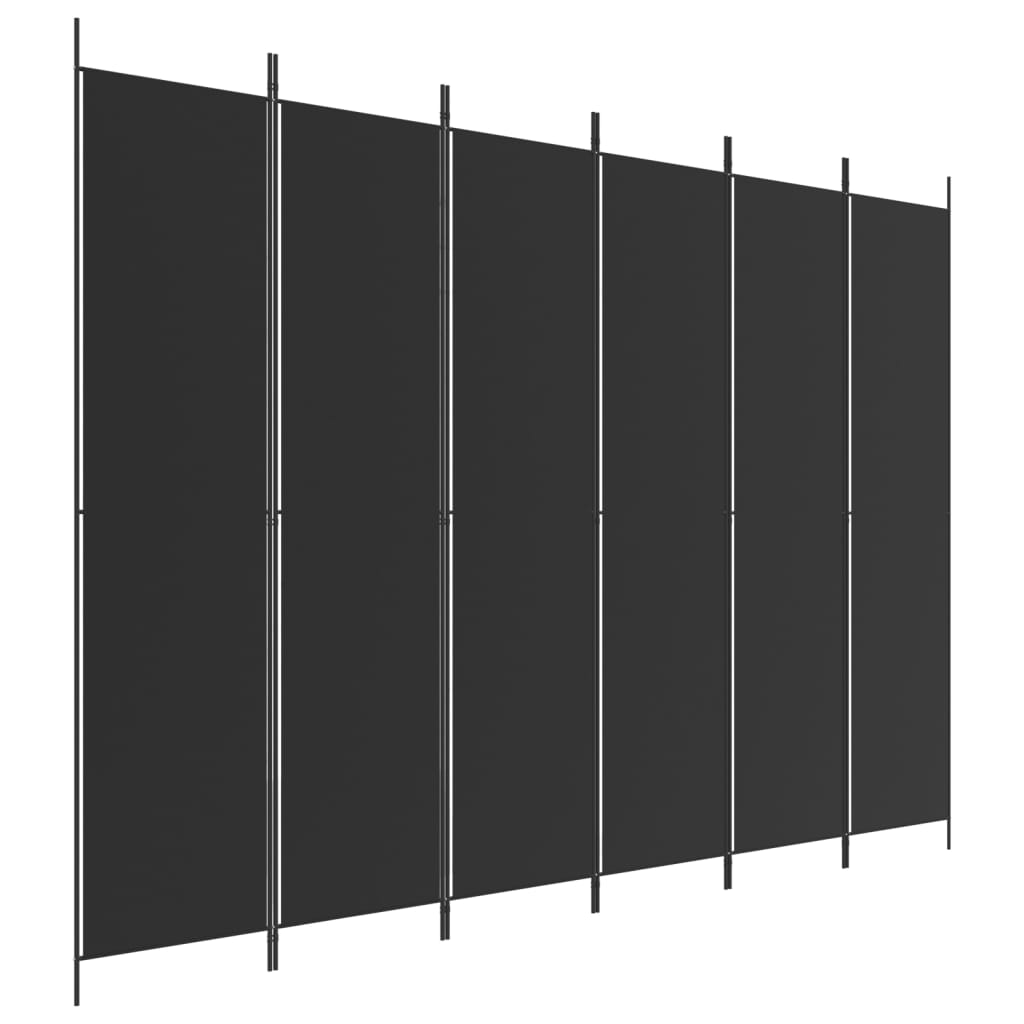 Kamerscherm met 5 panelen 250x220 cm stof