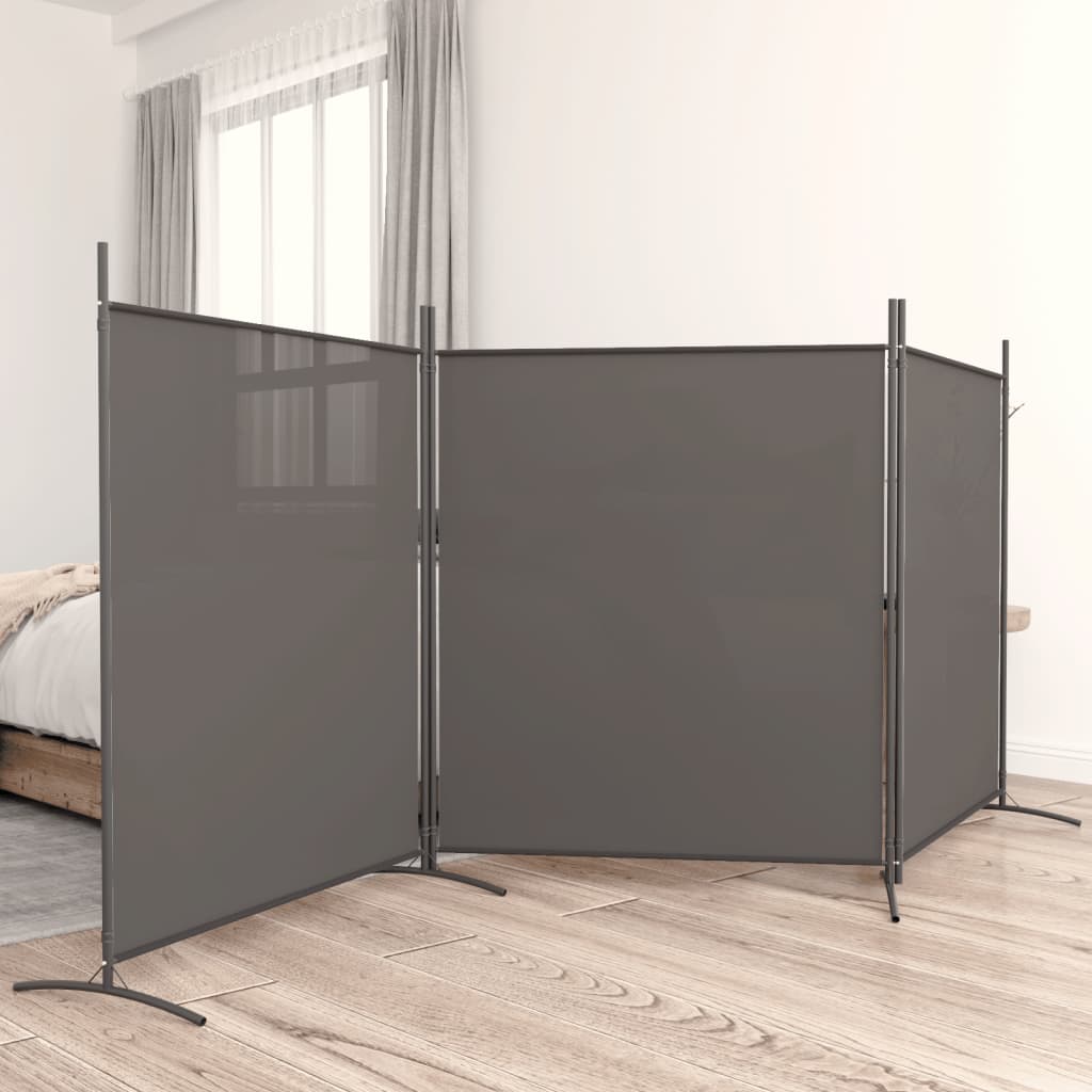 Kamerscherm met 4 panelen 698x180 cm stof