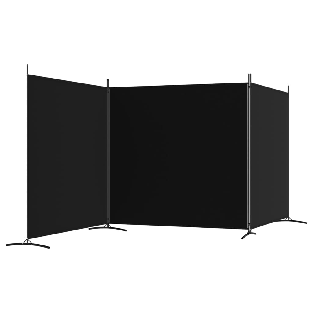 Kamerscherm met 4 panelen 698x180 cm stof