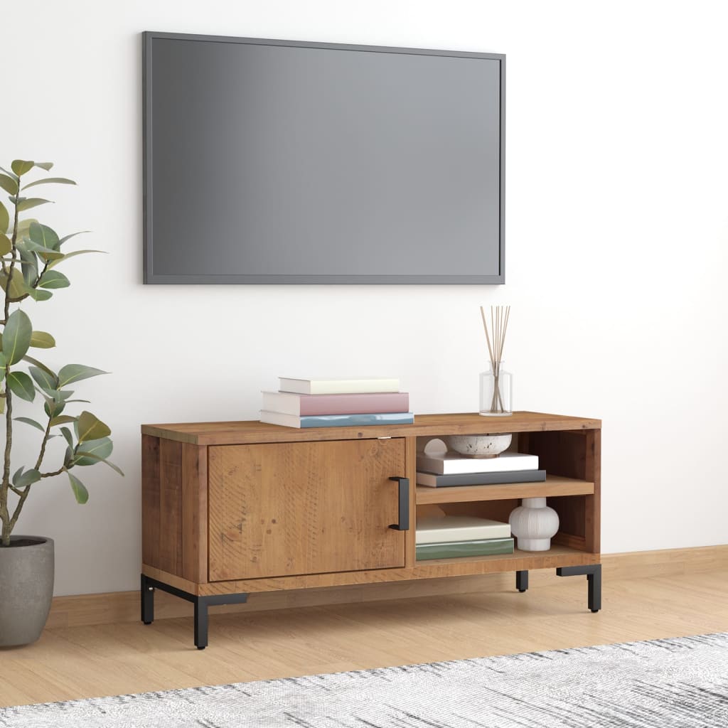 Tv-meubel 110x35x48 cm massief grenenhout