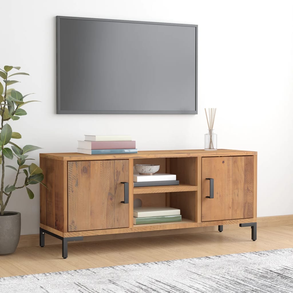 Tv-meubel 110x35x48 cm massief grenenhout