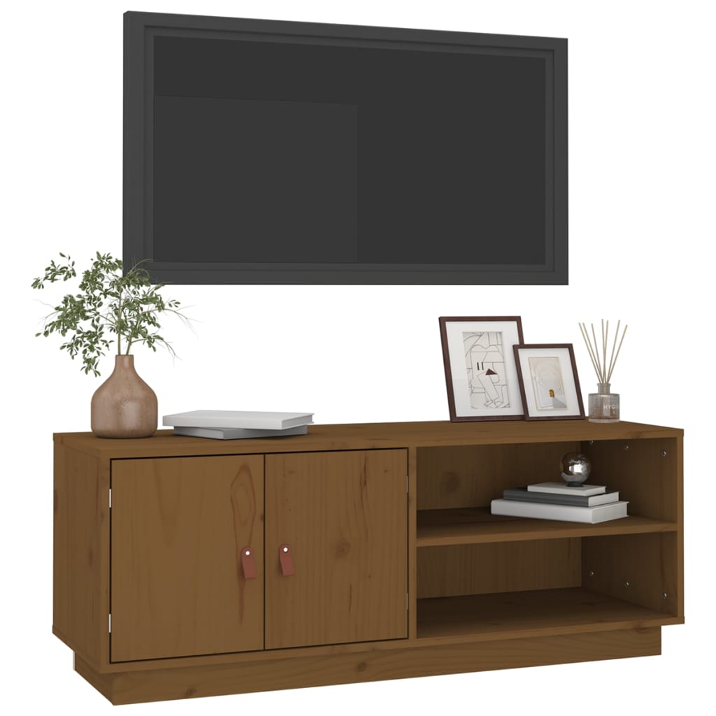 Tv-meubel 105x34x40 cm massief grenenhout