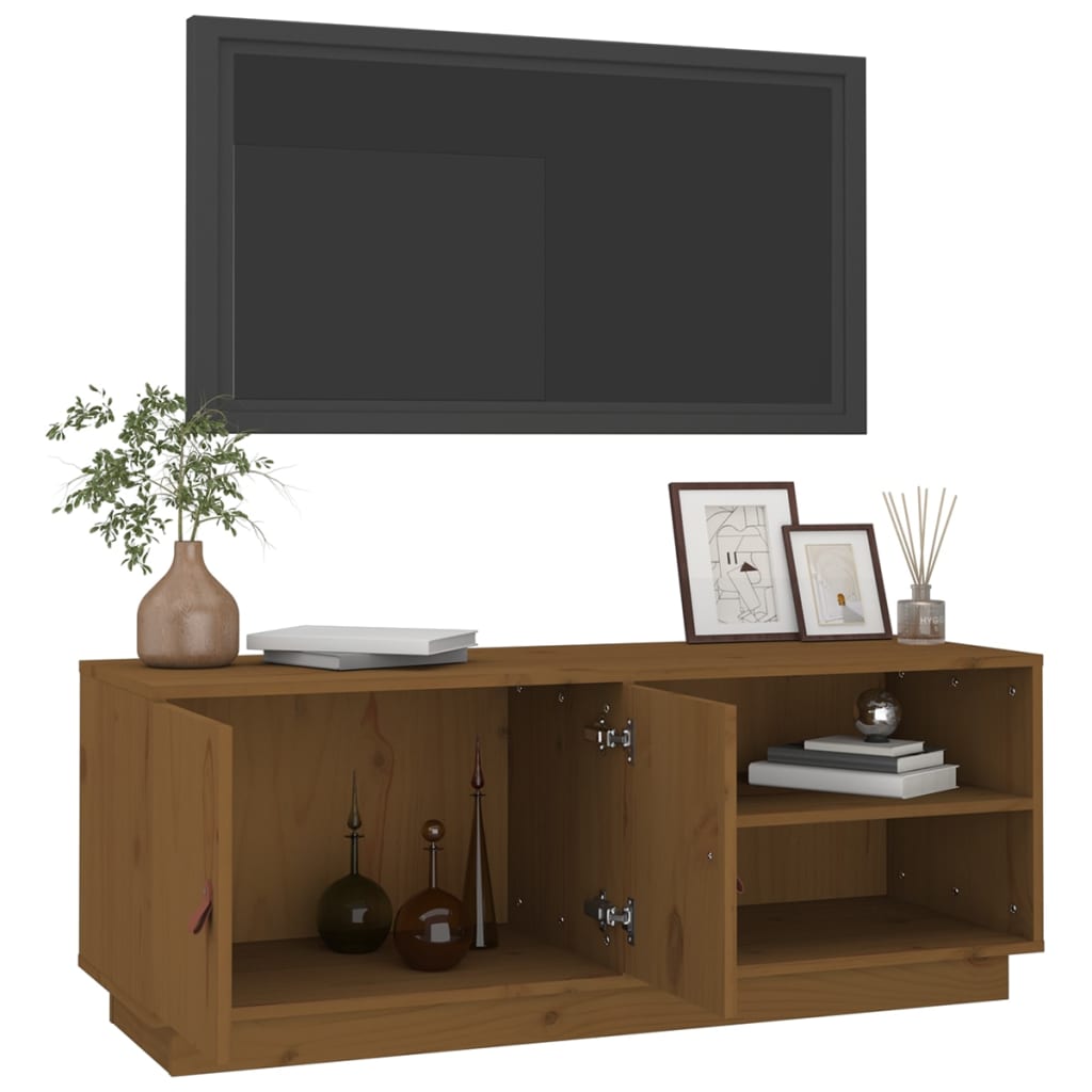 Tv-meubel 105x34x40 cm massief grenenhout