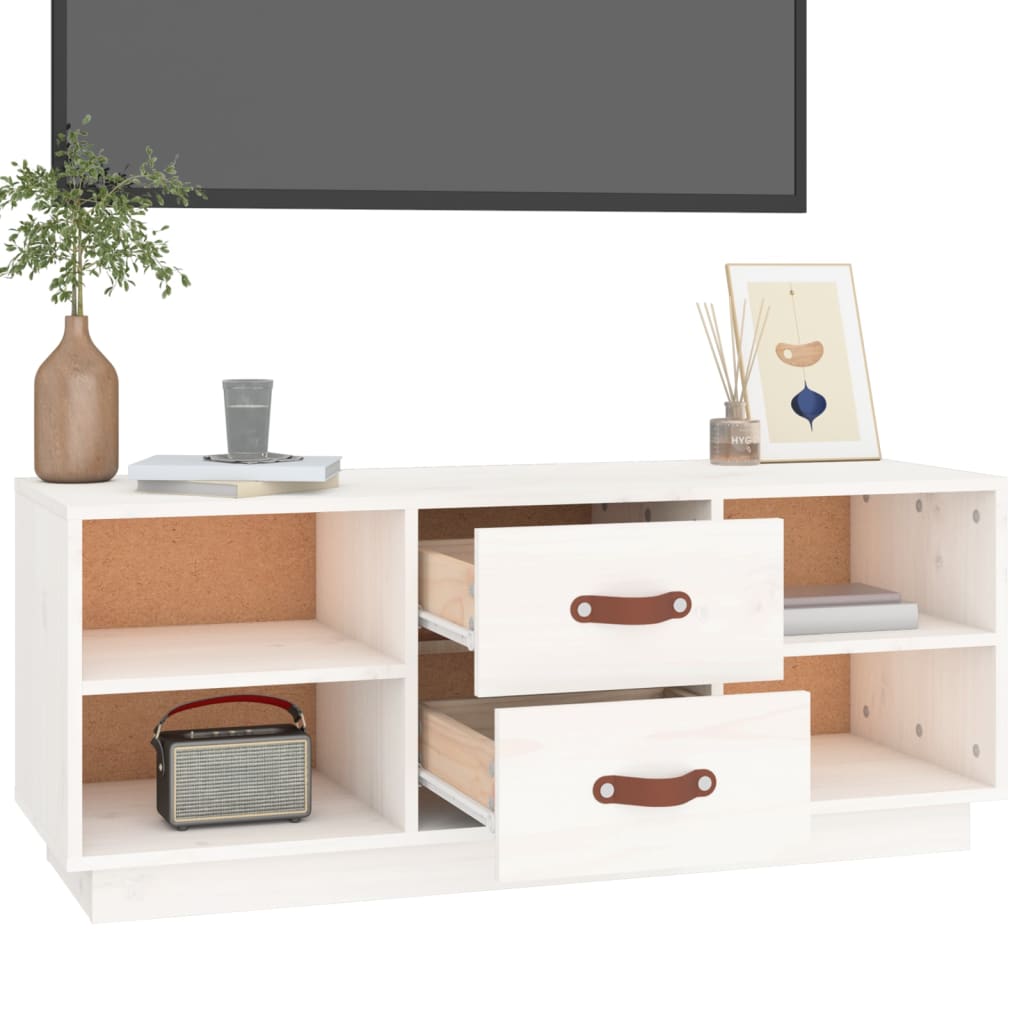 Tv-meubel 100x34x40 cm massief grenenhout