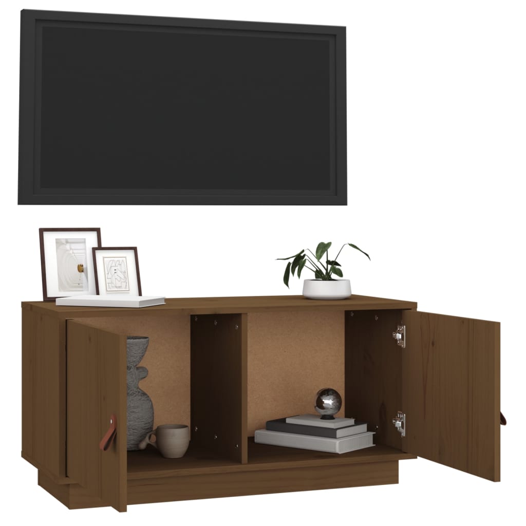 Tv-meubel 80x34x40 cm massief grenenhout