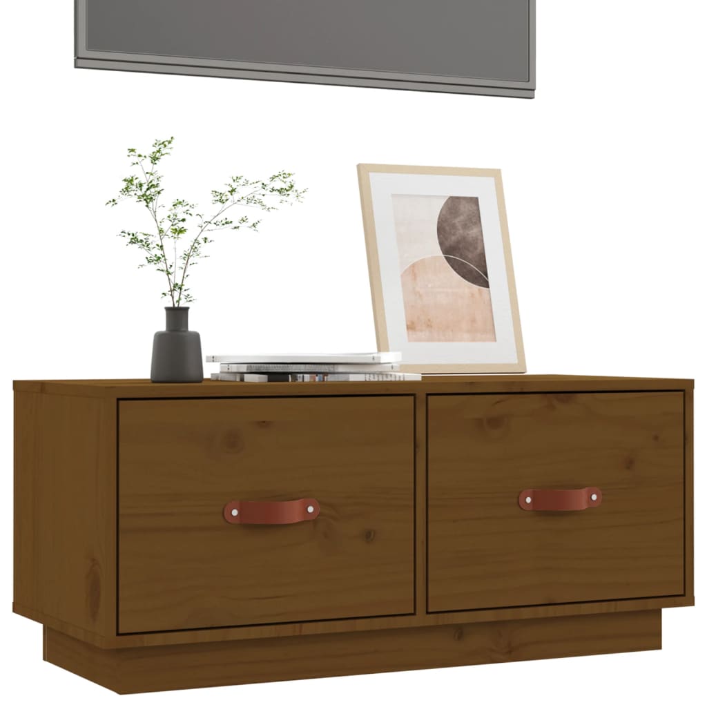 Tv-meubel 80x34x35 cm massief grenenhout