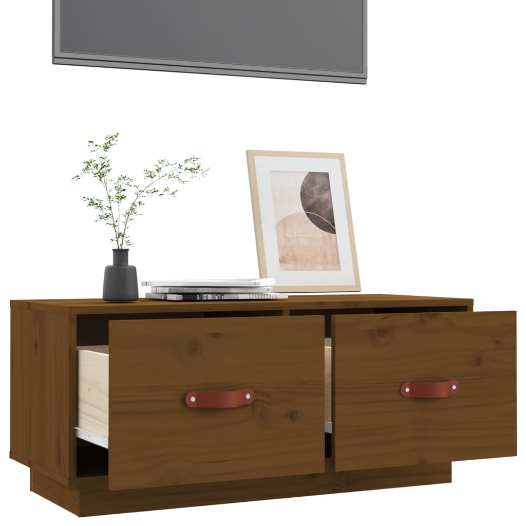 Tv-meubel 80x34x35 cm massief grenenhout